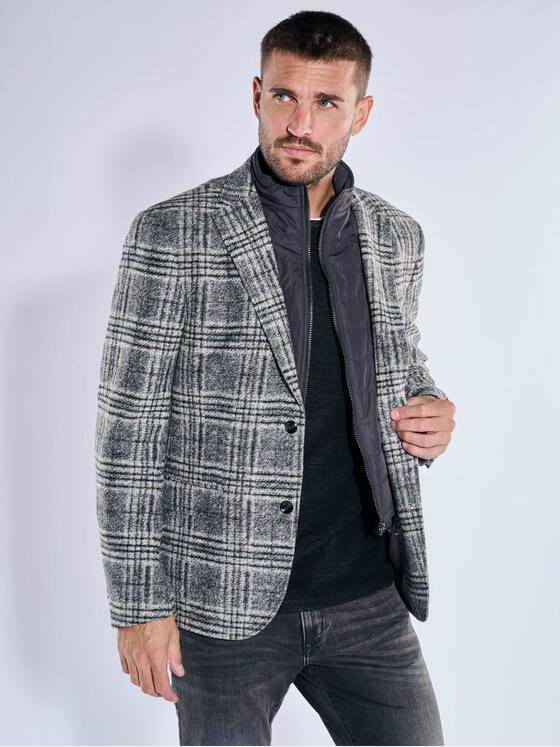 emilio adani Herren Sakko mit heraustrennbarm Inlet Silbergrau 39390