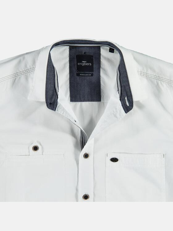 engbers Herren Hemd uni Reinweiss 23315