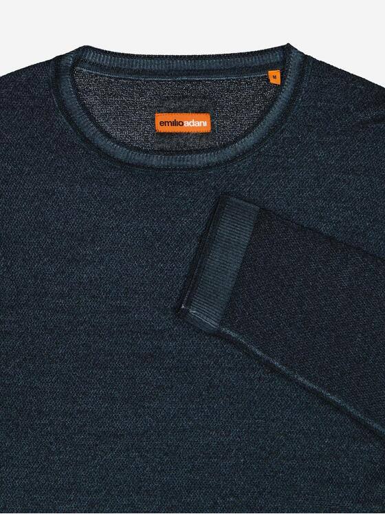 emilio adani Herren Pullover strukturiert Petrolgruen 37433
