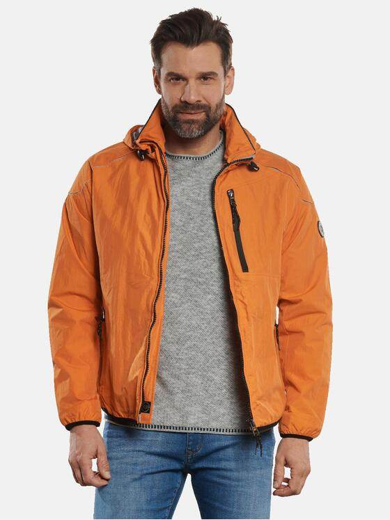 engbers Herren Outdoor-Jacke mit abnehmbarer Kapuze Dunkelorange 32575