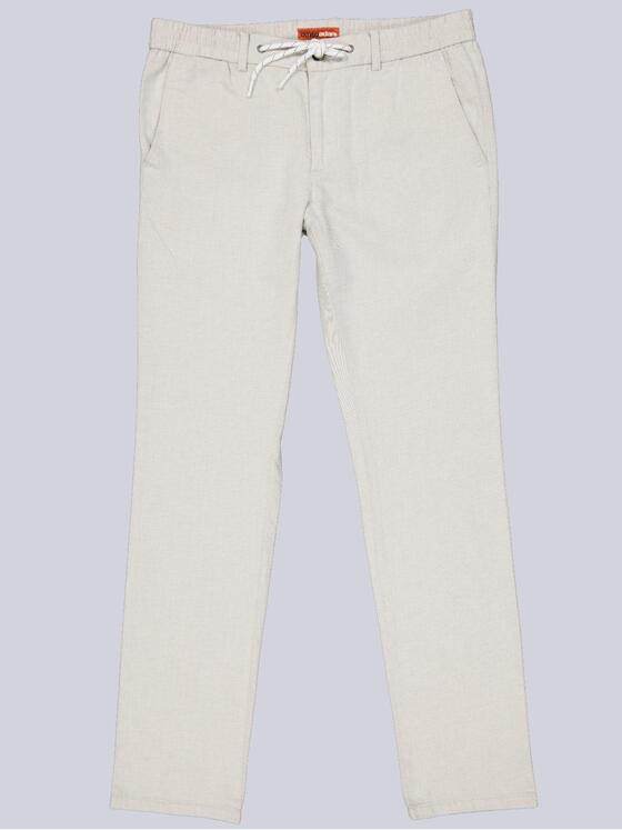 emilio adani Herren Chino aus Leinen Beige 38613