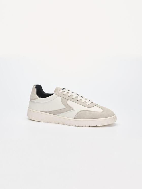 engbers Herren Sneaker aus Leder Weiß 36529