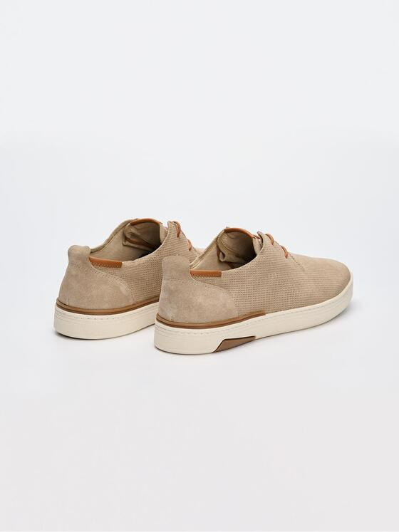 engbers Herren Halbschuh aus Leder Beige 36706
