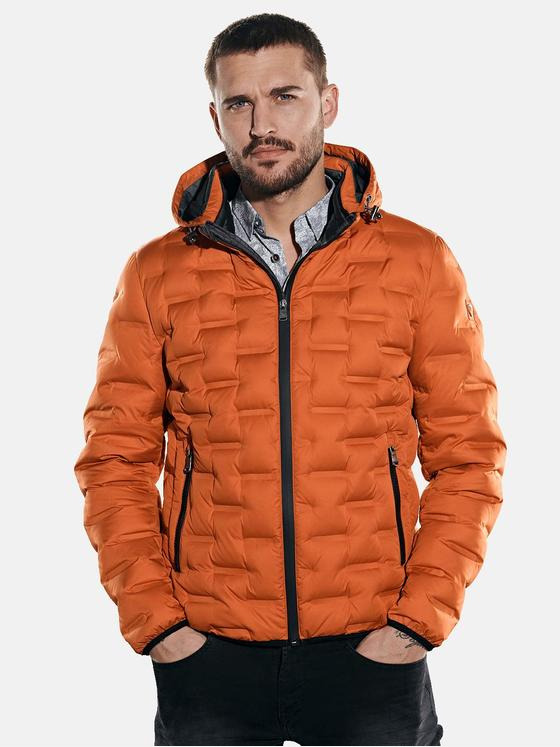 emilio adani Herren Jacke in neuer Steppoptik Orange 31859