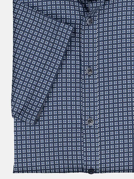 engbers Herren Kurzarm-Hemd "My Favorite" Blau 36298