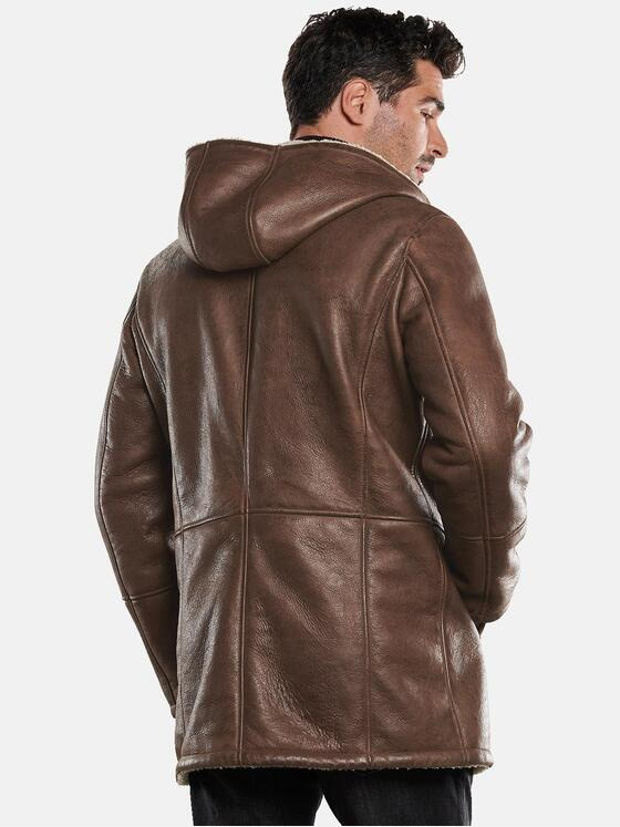ENGBERS GERMANY Herren Lederparka aus Lammleder Cognac 31861
