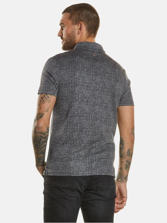 emilio adani Herren Polo-Shirt strukturiert Grau 34622