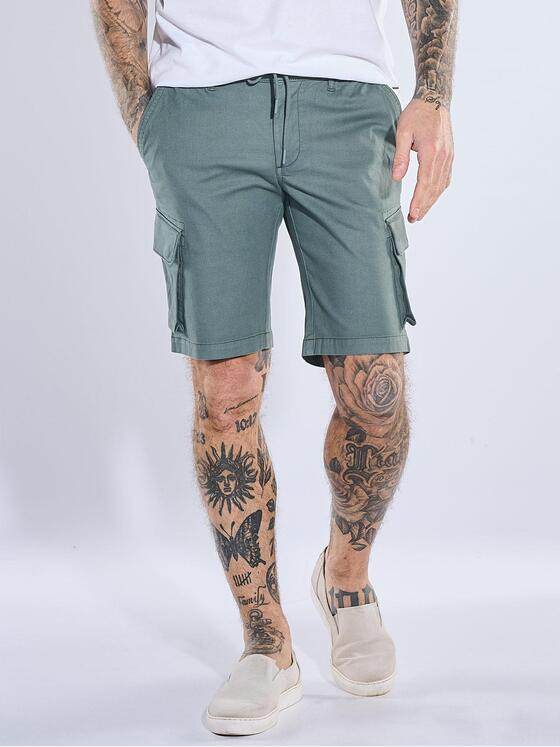 emilio adani Herren Bermuda Dunkelgruen 40753