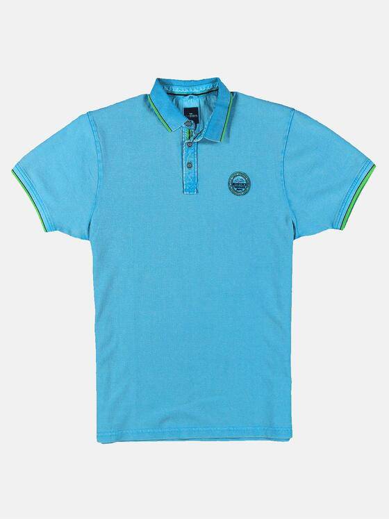 engbers Herren Poloshirt sportiv Blautuerkis 31657