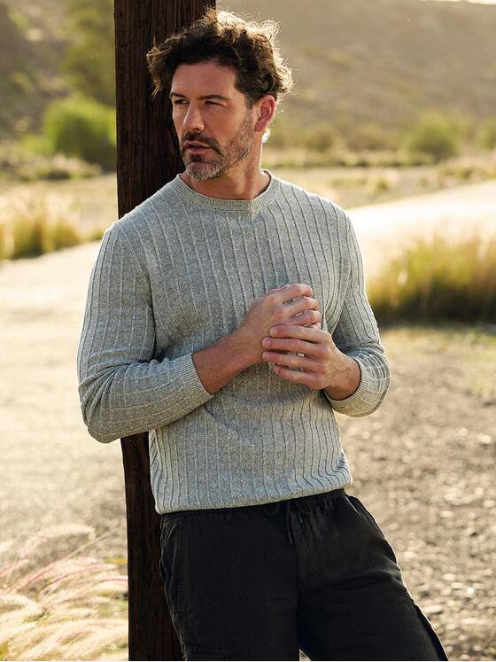 emilio adani Herren Rundhals Pullover Gruen 40419