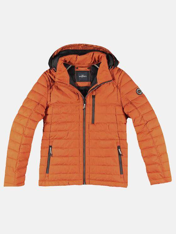 engbers Herren Steppjacke mit leichter Struktur Orange 31909