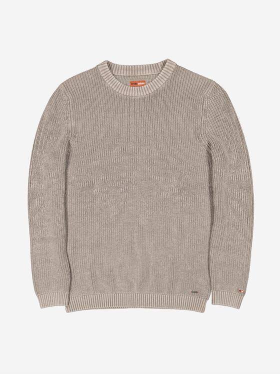 emilio adani Herren Pullover uni Beige 37786