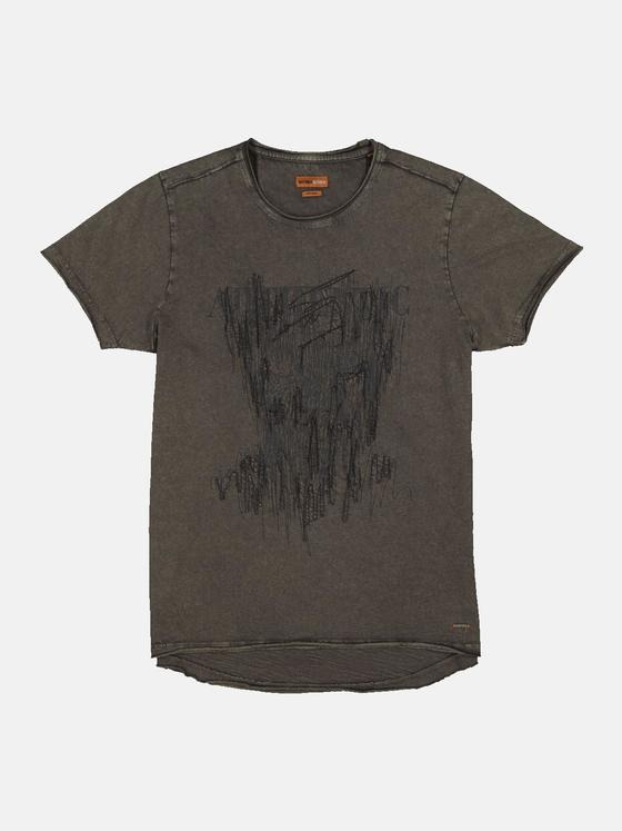 emilio adani Herren T-Shirt slim fit Braun 35348