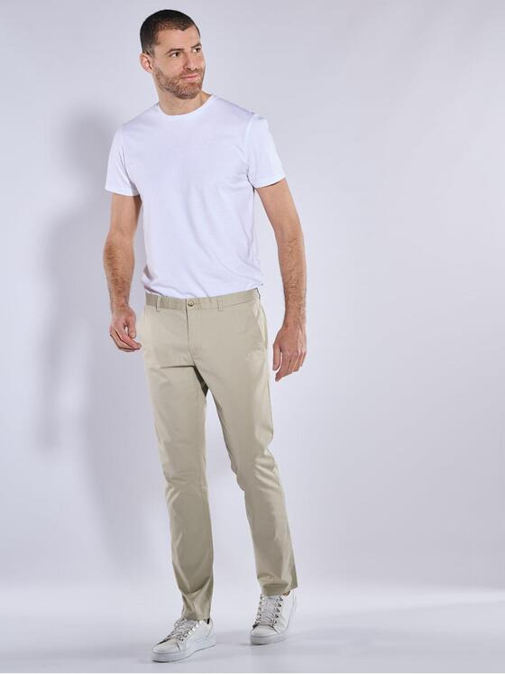 ENGBERS GERMANY Herren Chino in hochwertiger Stretchqualität Beige 37236