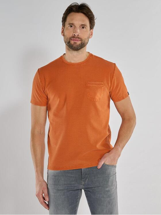 engbers Herren T-Shirt strukturiert Orange 36828