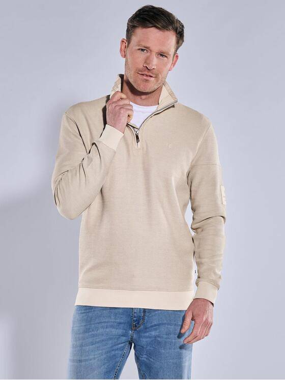 ENGBERS GERMANY Herren Sweatshirt aus edlem Jerseymaterial Beige 38552