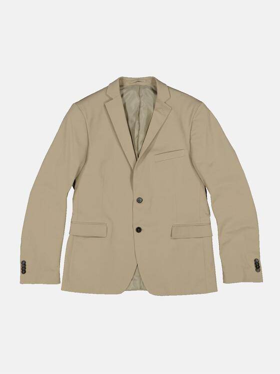emilio adani Herren Anzug-Sakko Slim fit Beige 34593