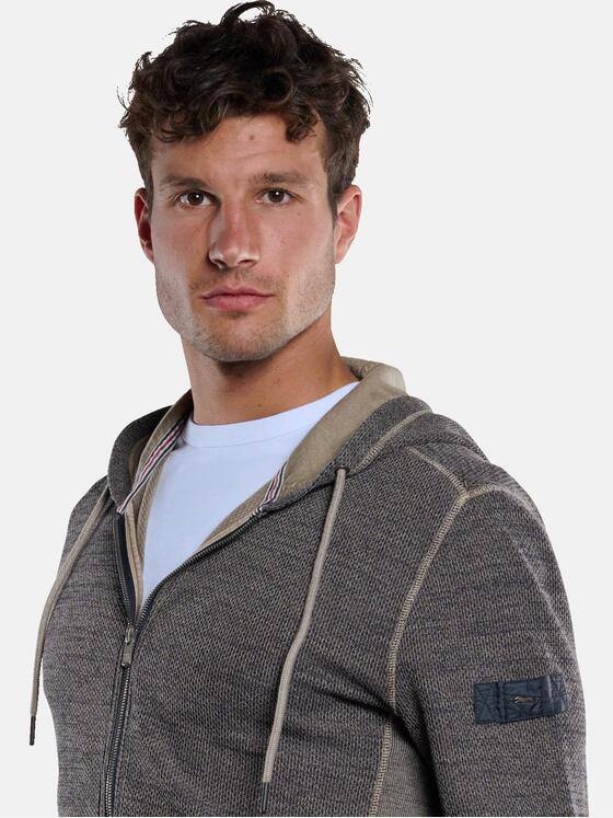 engbers Herren Sweatjacke mit Kapuze Indigoblau 33737