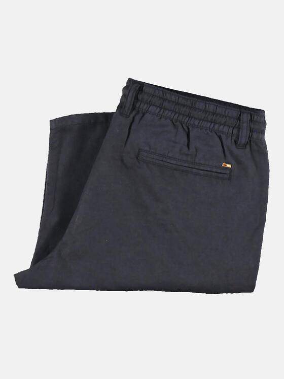 emilio adani Herren Bermuda aus Leinenmischgewebe Blau 31730