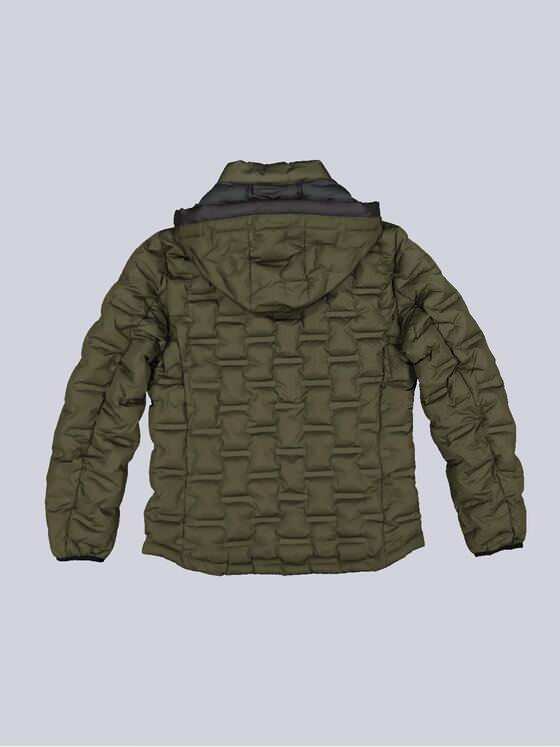 emilio adani Herren Steppjacke mit abnehmbarer Kapuze Grün 35199