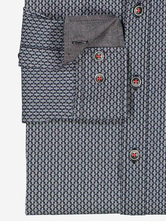 engbers Herren Langarm-Hemd gemustert Sand 37650