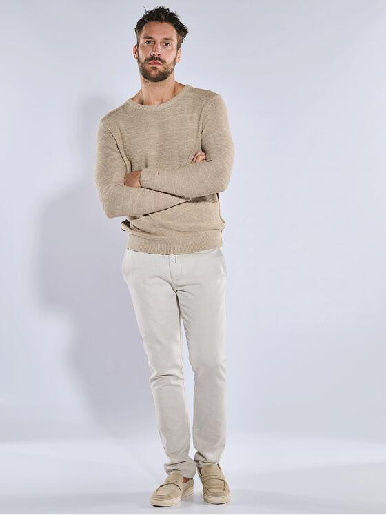 emilio adani Herren Pullover strukturiert Beige 36566