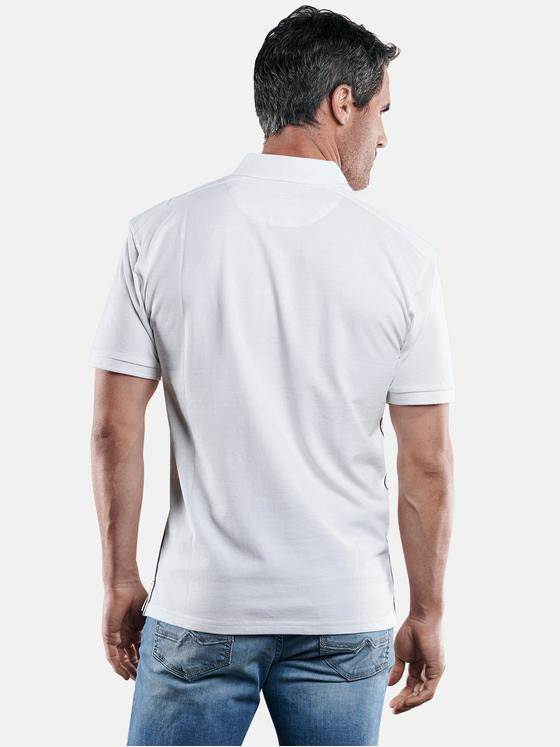engbers Herren Stylisches Poloshirt mit Applikation Reinweiss 29216