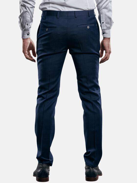 emilio adani Herren Voll elastische Business-Hose Blau 29023