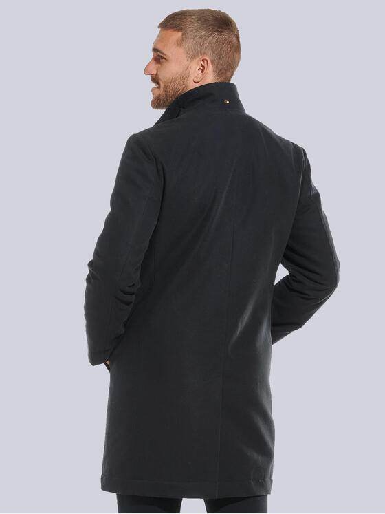 emilio adani Herren Mantel aus Baumwolle Blau 32247