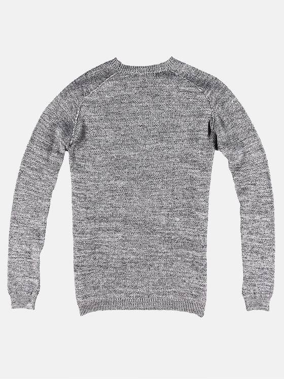 emilio adani Herren Rundhals Pullover Grau 31428