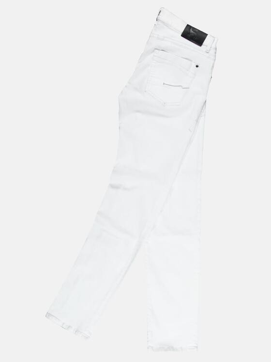 emilio adani Herren Stretch Denim mit hinterlegten Destroys Weiß 29277