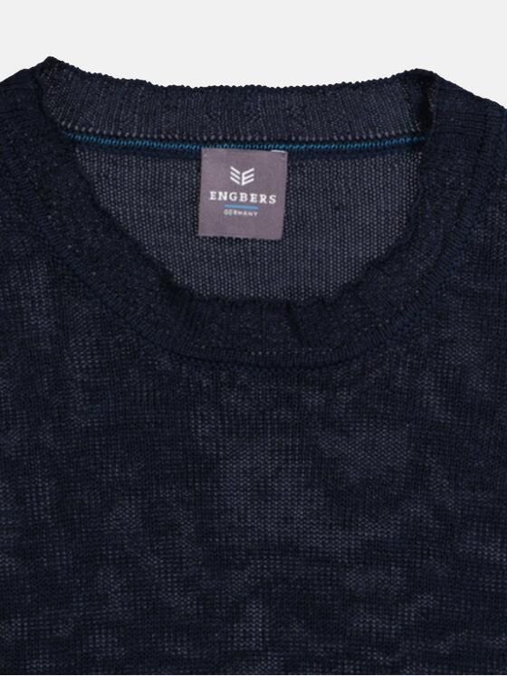 ENGBERS GERMANY Herren Pullover uni Blau 36945