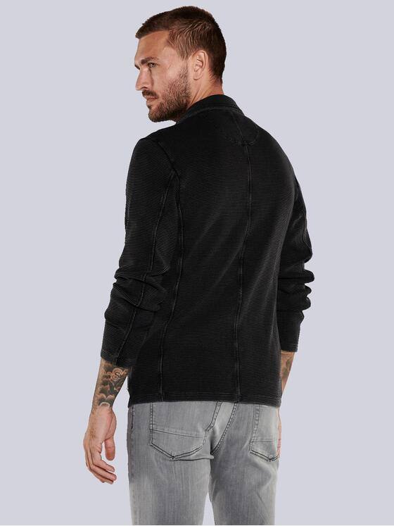 emilio adani Herren Sweatshirt slim fit Schwarz 36106