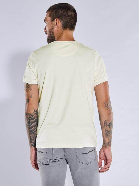 emilio adani Herren T-Shirt uni Beige 37294