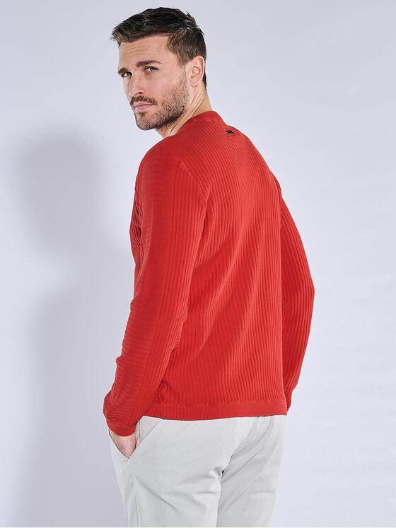 emilio adani Herren Pullover regular Rot 38301