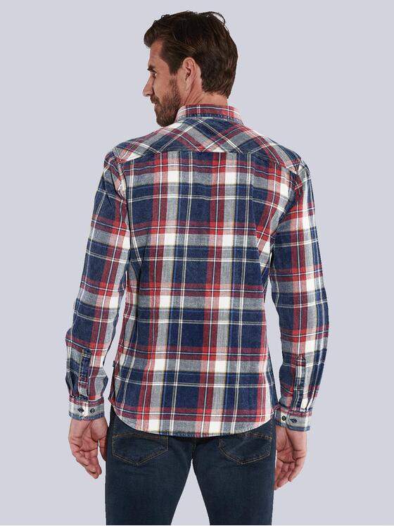 engbers Herren Langarm-Hemd kariert Rot 35799