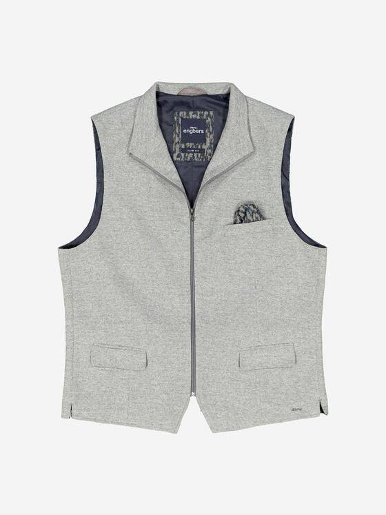 engbers Herren Sakko-Weste slim fit Grau 37264