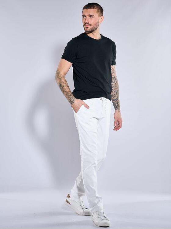 emilio adani Herren Chino slim fit Weiß 37061