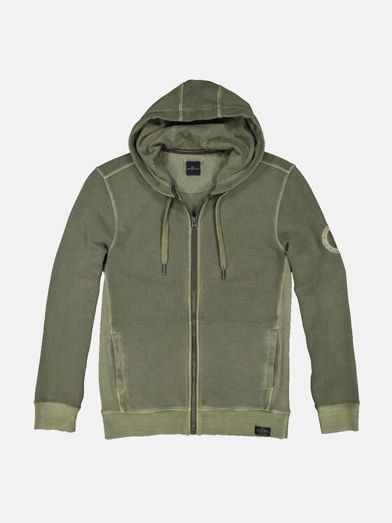 engbers Herren Sweatjacke strukturiert Grün 35123