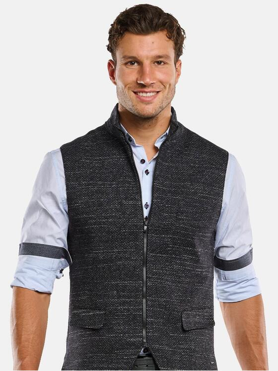 engbers Herren Sakko-Weste meliert Saphirblau 33608