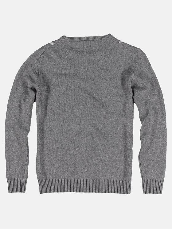 ENGBERS GERMANY Herren Hochwertiger Kaschmirpullover Anthrazit 30927