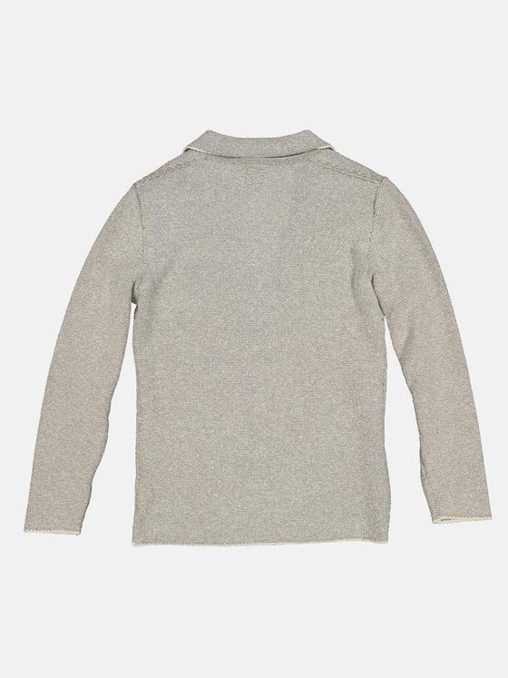ENGBERS GERMANY Herren Strick-Sakko strukturiert Beige 32689