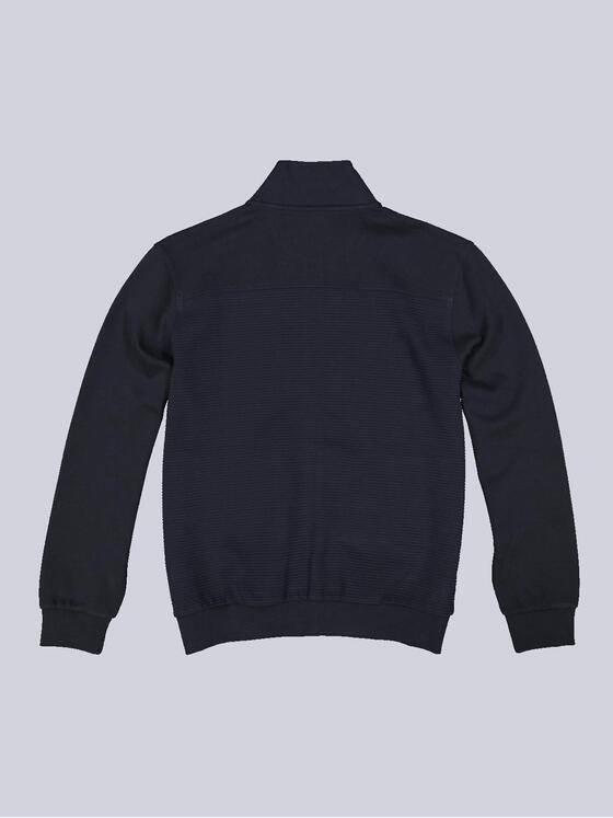 engbers Herren Sweatjacke mit Stehkragen Blau 35669