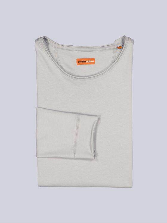 emilio adani Herren Langarm-Shirt "My Favorite" Hellgrau 33482