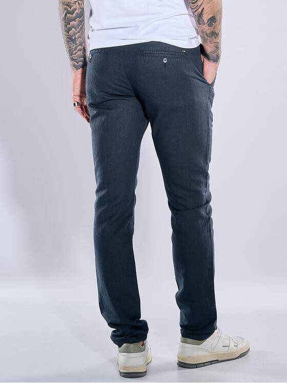emilio adani Herren Chino mit Tunnelzug Blau 38612