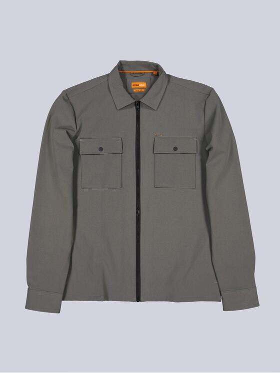 emilio adani Herren Overshirt aus Funktionsware Oliv 39201