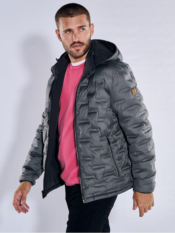 emilio adani Herren Wendejacke mit Soronafüllung Schwarz 37432