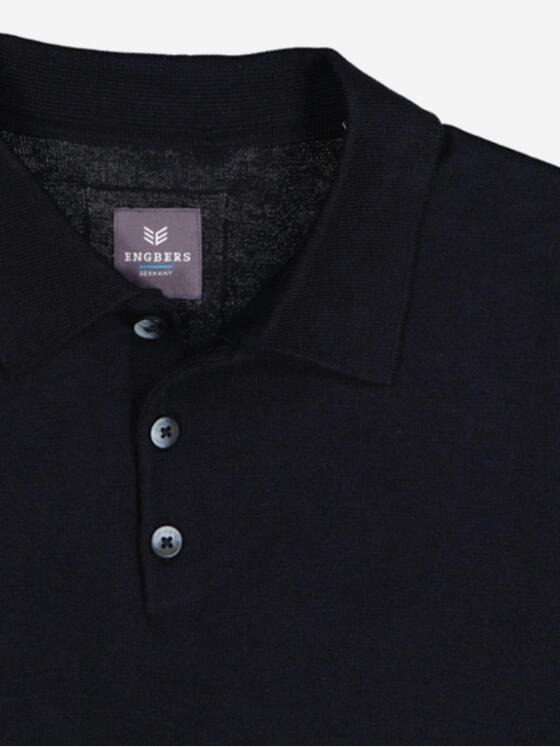 ENGBERS GERMANY Herren Polo-Shirt mit besonders glatter und hochwertiger Oberfläche Marineblau 37112