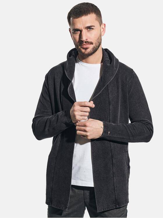emilio adani Herren Sweatshirt Schwarz 31134