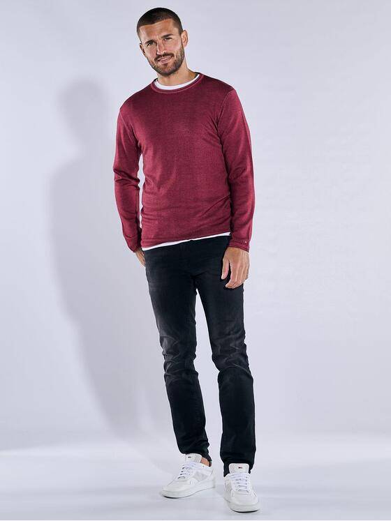 emilio adani Herren Pullover uni Violett 37803